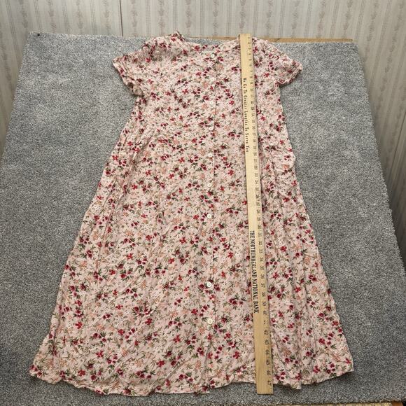 Vintage 90s Y2K Fashion Bug Maxi Dress 18 Romantic Floral Cottagecore Soft Girl - Picture 2 of 10